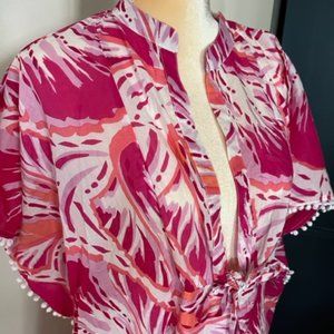 NEW Southern Frock Pink print Coverup